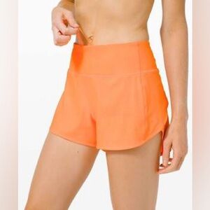 Lululemon speed up short highlight orange